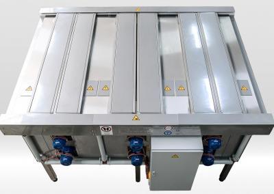 Elektrisch beheizbarer 3-Kammer-Trockner mit pneumatischen Deckeln