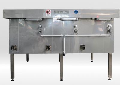 Elektrisch beheizbarer 3-Kammer-Trockner mit pneumatischen Deckeln