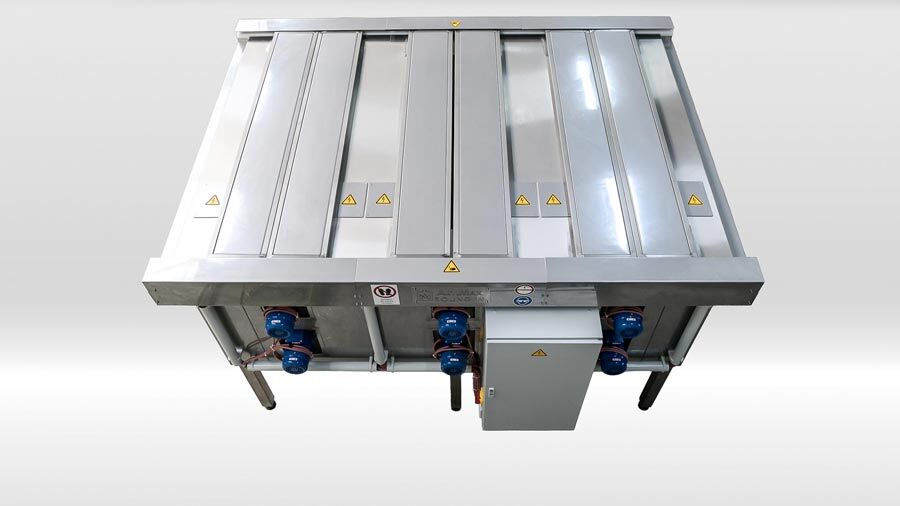 Elektrisch beheizbarer 3-Kammer-Trockner